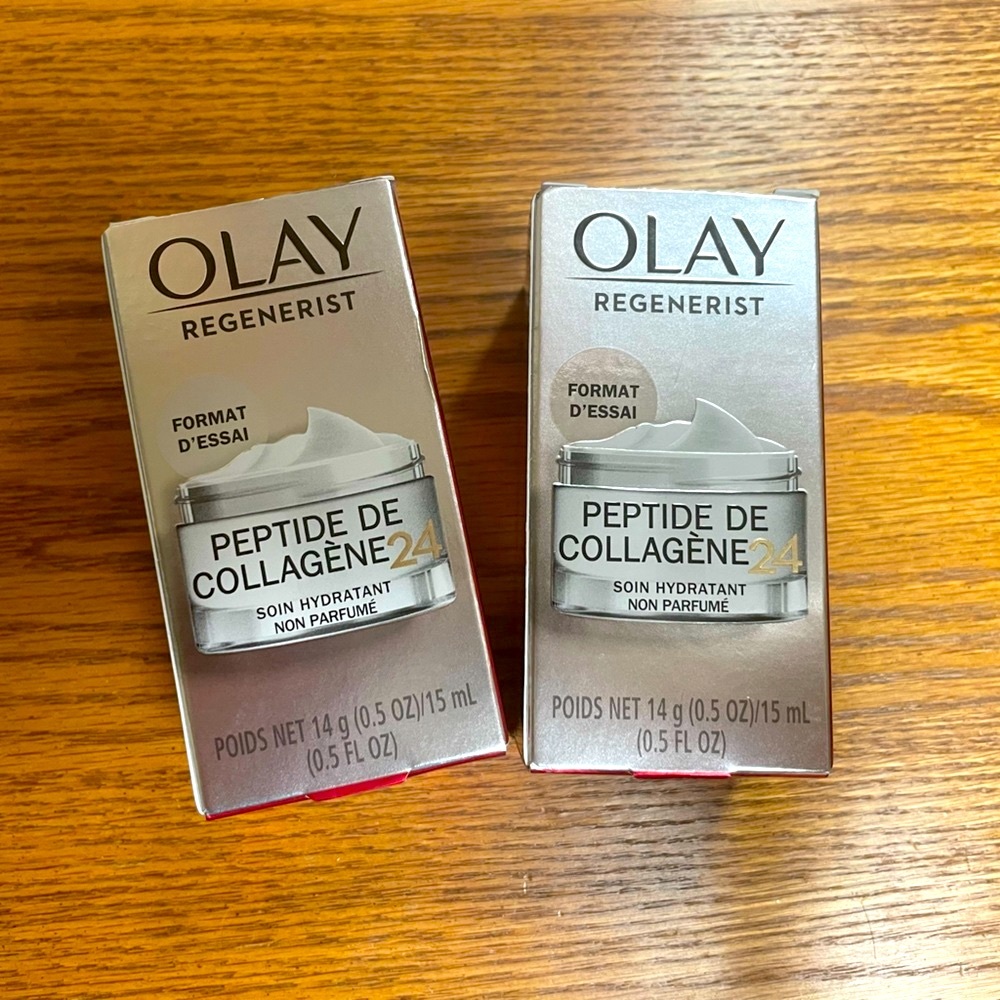 2 boxes of Collagen Peptide 24 Face Moisturizer, Trial Size 0.5oz